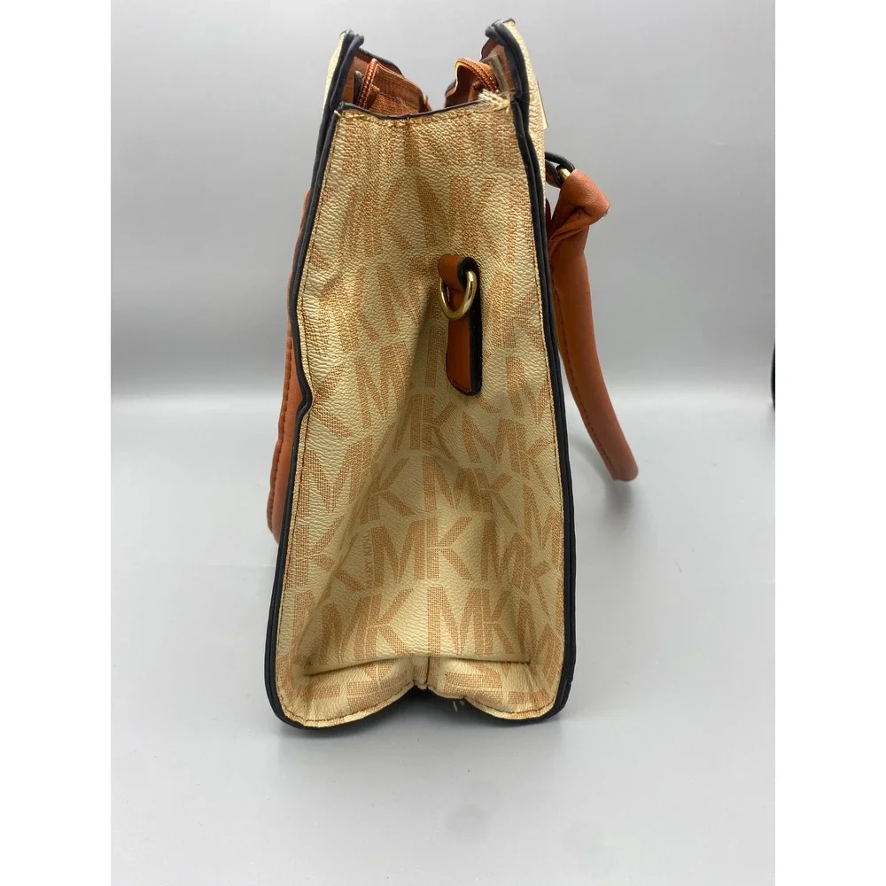 Women's‎ Mary King Monogram Satchel Bag Bow Detail Top Handle Purse